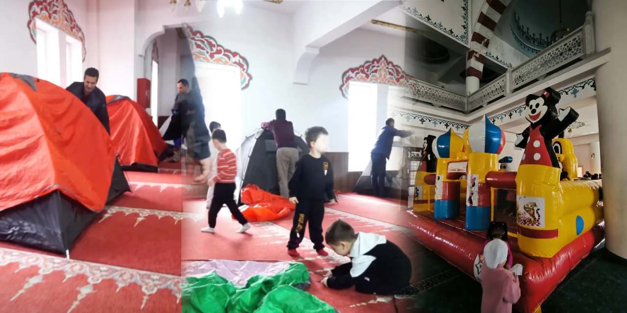 Diyanet'in camilere çadır kurma etkinliği tartışma yarattı! Destek veren de var tepki gösteren de