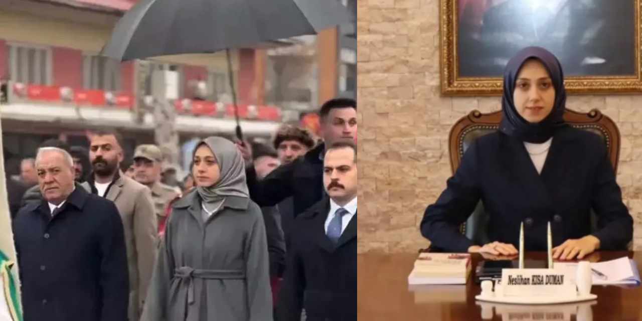 Koruma polisine şemsiye taşıtan kaymakamdan açıklama geldi