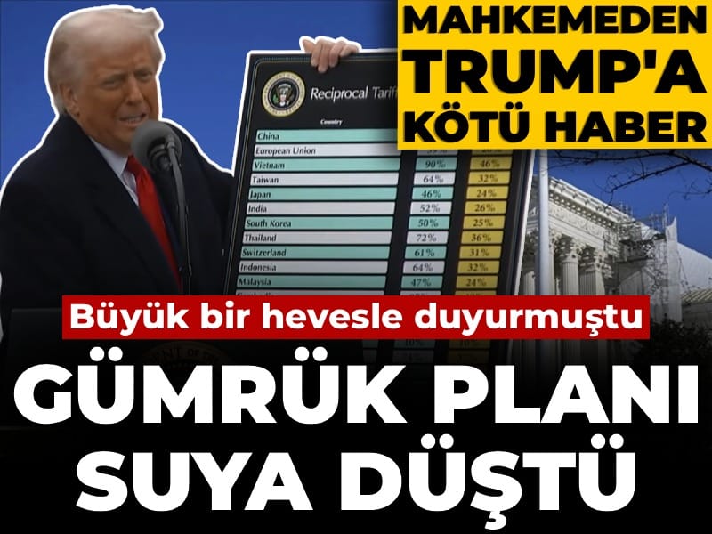 Mahkemeden Trump'a kötü haber! Büyük bir hevesle duyurmuştu: Gümrük planı suya düştü