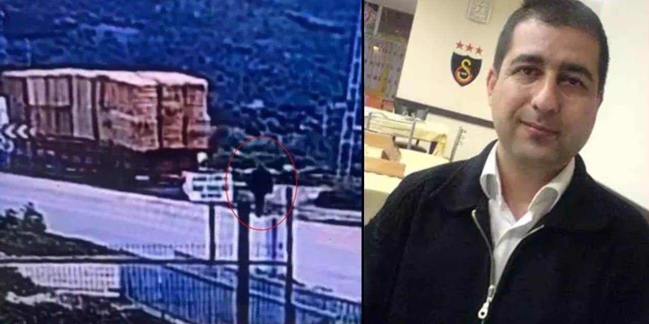 TIR’dan düşen saman can aldı: feci anlar kameraya yansıdı