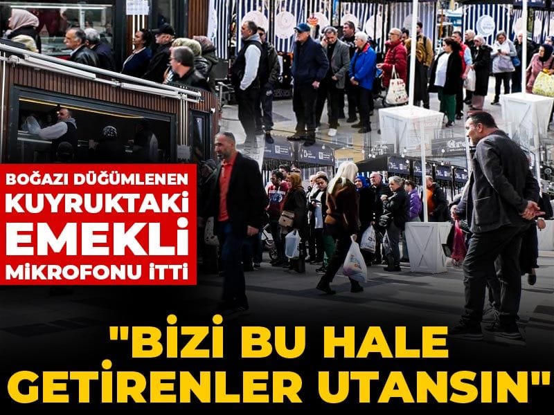 Emekli ucuz et kuyruğunda konuşamadı: Bizi bu hale getirenler utansın