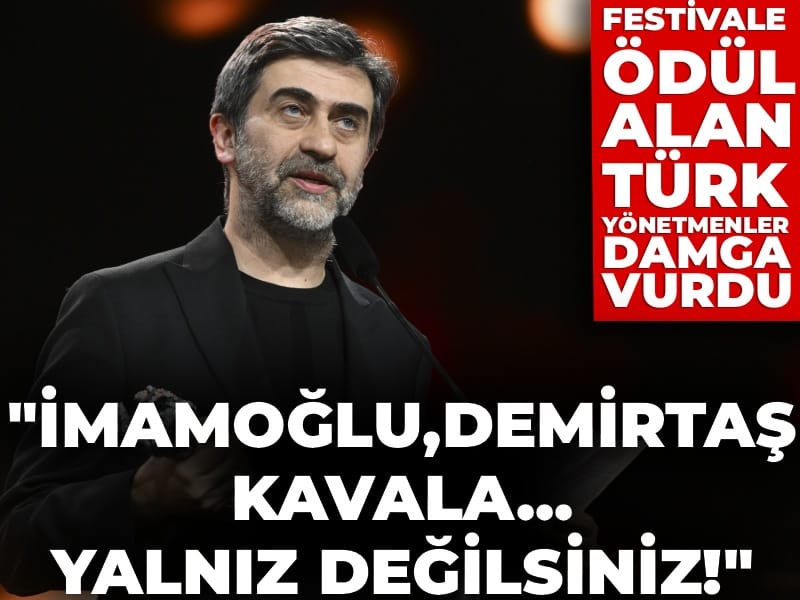 Emin Alper'den dikkat çeken konuşma! "Kavala, Demirtaş, Ekrem İmamoğlu; yalnız değilsiniz"