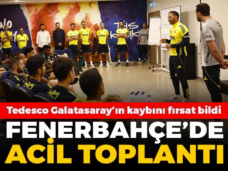 Fenerbahçe'de acil toplantı: Galatasaray'ın mağlubiyetini fırsat bildiler