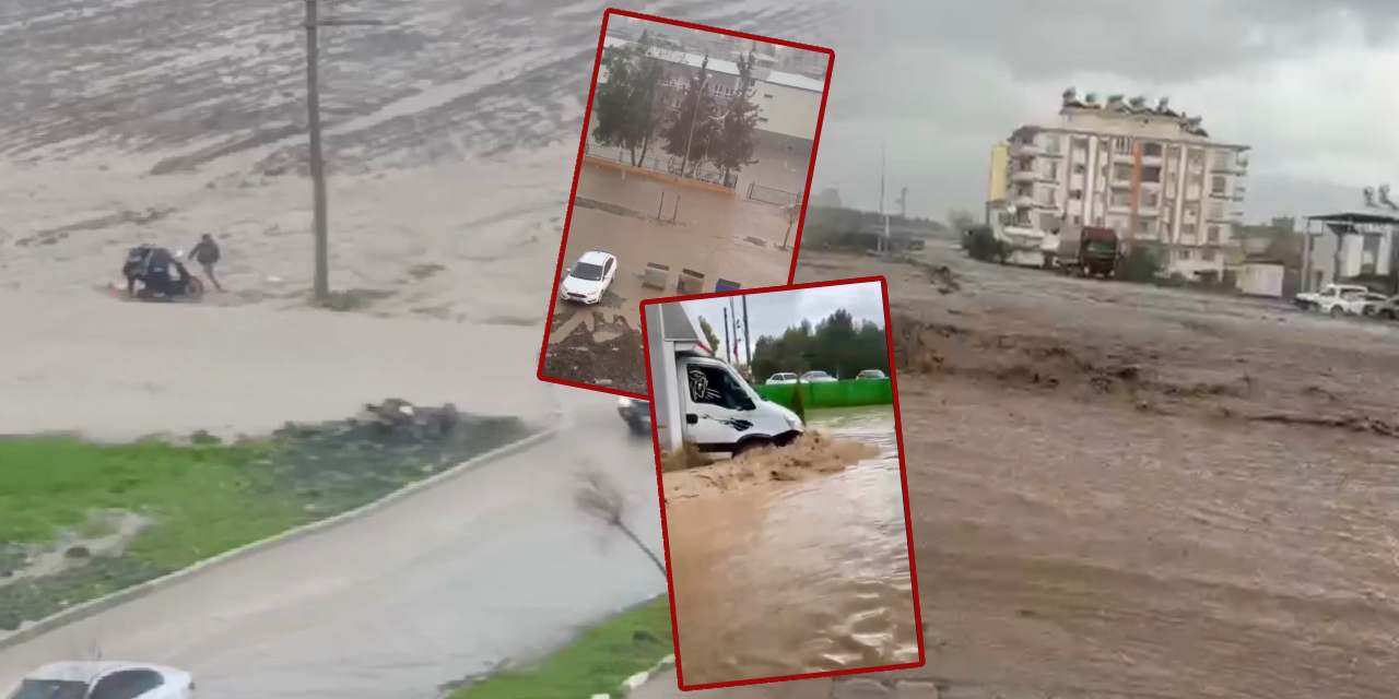Osmaniye’de sağanak hayatı felç etti!
