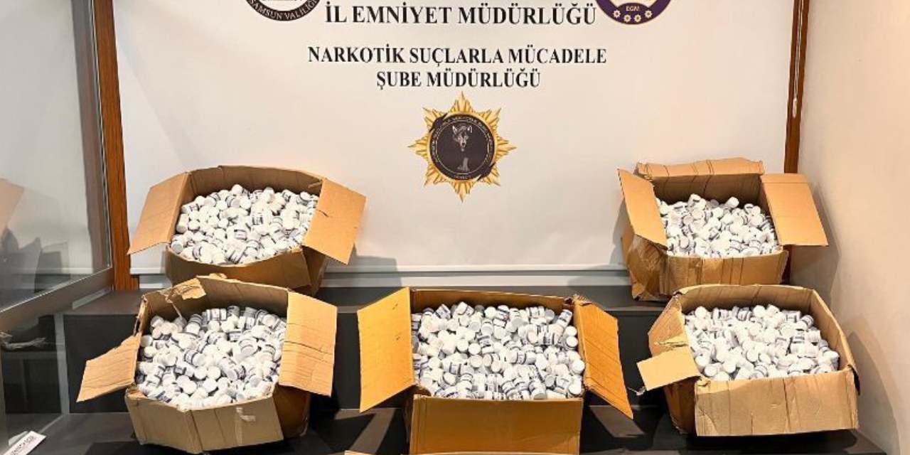 Samsun'da 230 bin hap ele geçirildi: Anne ve oğlu gözaltında!