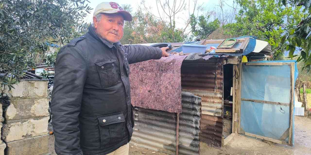 72 yaşında barakada kalıyor: Elektrik yok, soba yok, iftarını bulgur ekmekle açıyor!