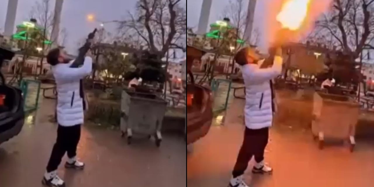 Tüfekle ateş açıp sosyal medyada paylaştı! Tutuklandı