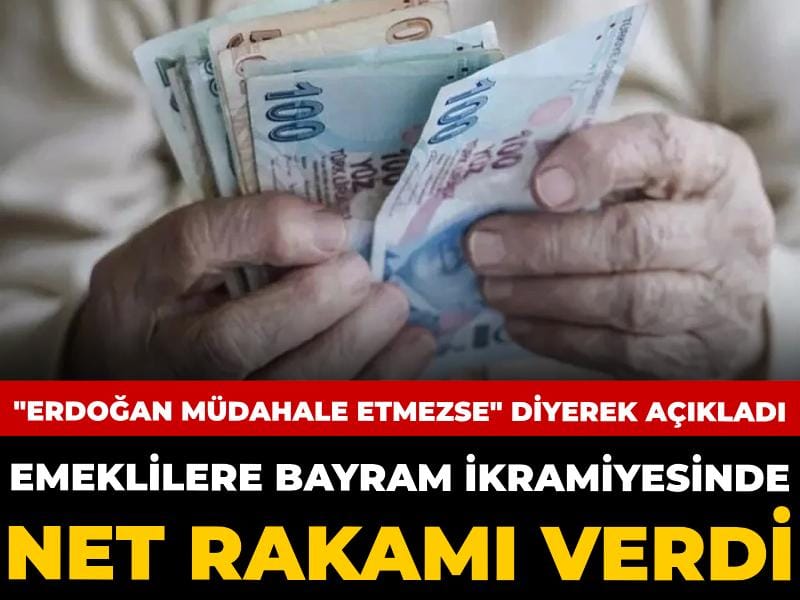 Emeklilere bayram ikramiyesinde net rakamı verdi: "Erdoğan müdahale etmezse" diyerek açıkladı
