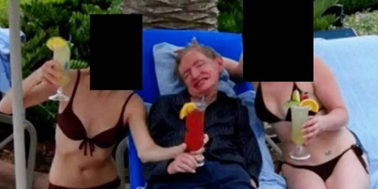 Stephen Hawking Epstein'ın özel adasında! Belgeler, şok eden fotoğrafı gün yüzüne çıkardı