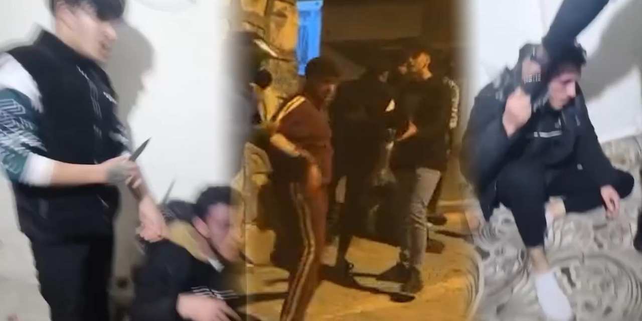 Sokakta başlayan dehşet evde de devam etti! Tekme tokat darbedip kayda aldılar