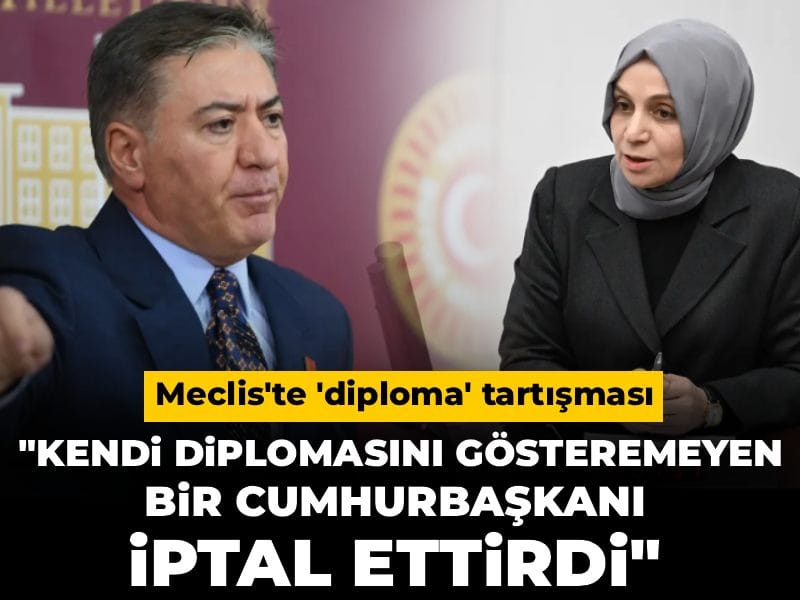 Meclis’te diploma tartışması: Kendi diplomasını gösteremeyen Cumhurbaşkanı iptal ettirdi