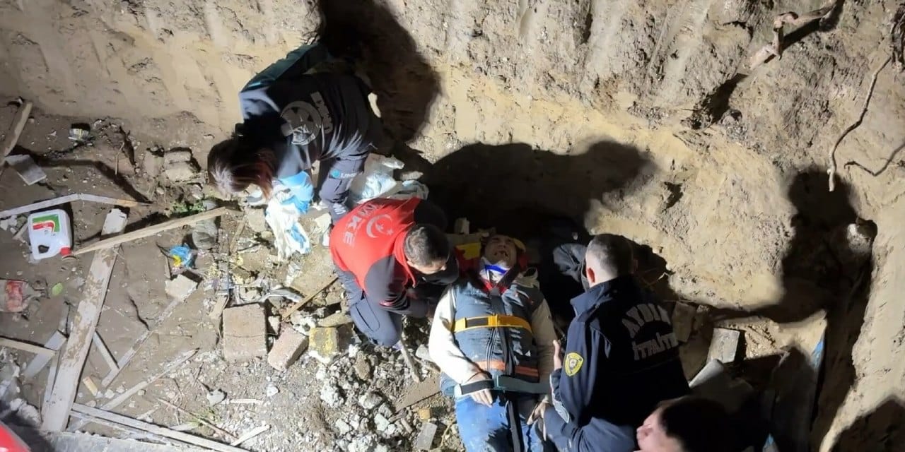 Tuvaletini yapmak için girdiği inşaatta düştü