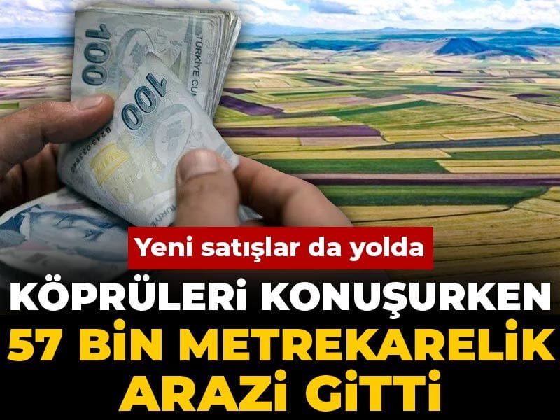 Köprüleri konuşurken 57 bin metrekarelik arazi gitti: Yeni satışlar da yolda