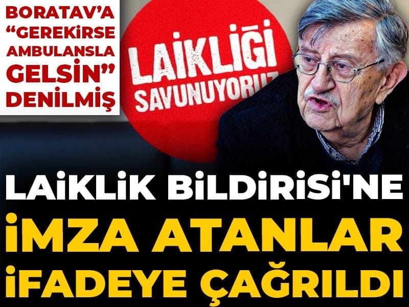 Son Dakika | Laiklik Bildirisi'ne imza atanlar ifadeye çağrıldı