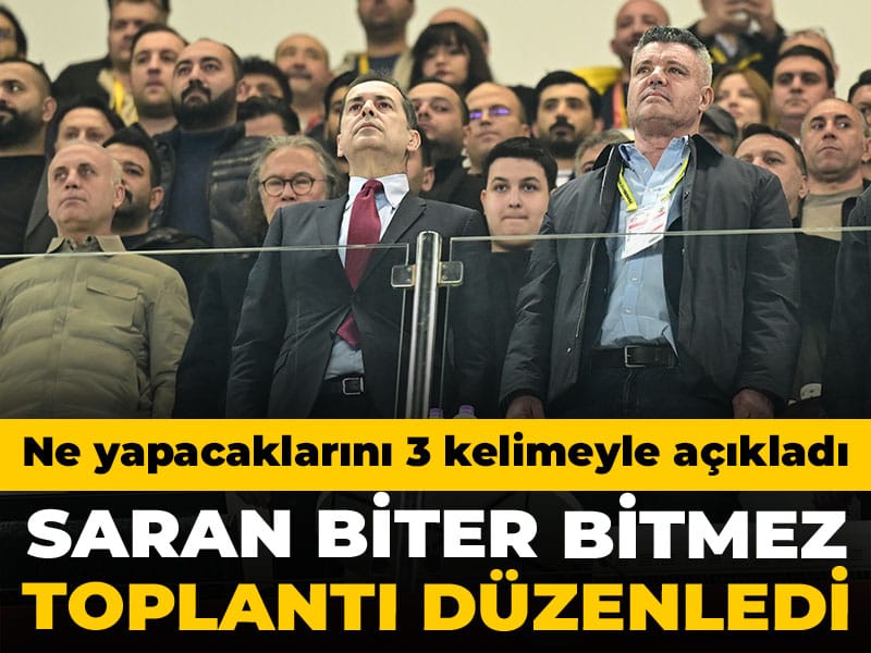 Sadettin Saran maç sonu toplantı düzenledi: Ne yapacaklarını 3 kelimeyle açıkladı