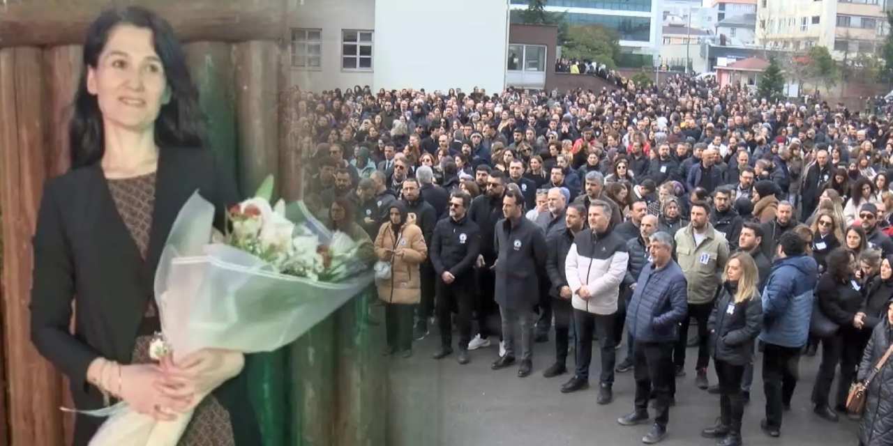 Öldürülen Fatma öğretmen ders verdiği okulda gözyaşlarıyla uğurlandı!