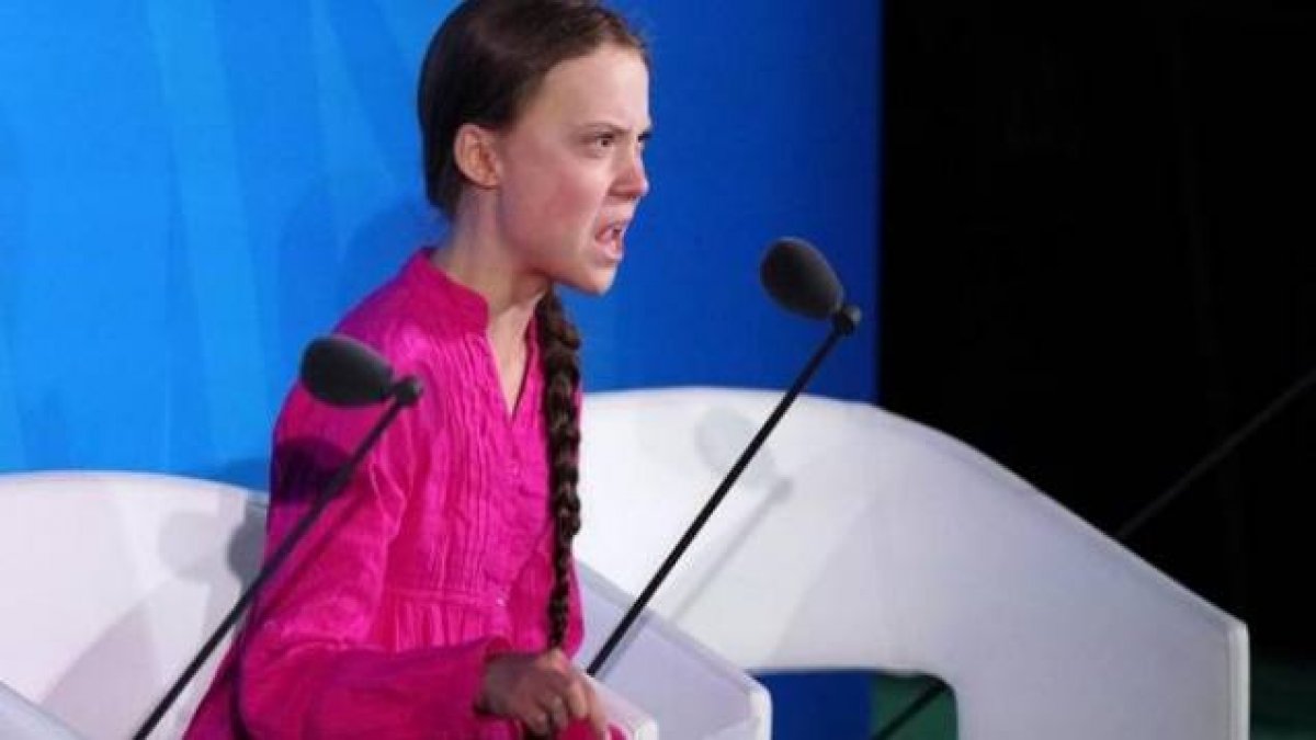 16 yaşındaki aktivist BM zirvesine damga vurdu! İnanılmaz konuşma!