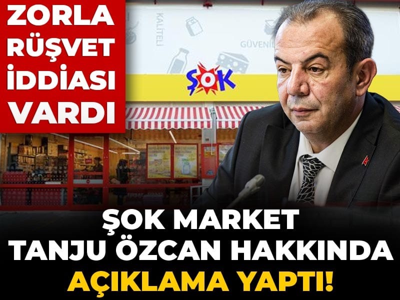 ŞOK Market Tanju Özcan hakkında açıklama yaptı! Zorla rüşvet iddiası vardı