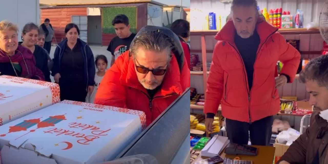 Çelik Hatay'a gitti: Borçları kapatıp gıda kolisi dağıttı