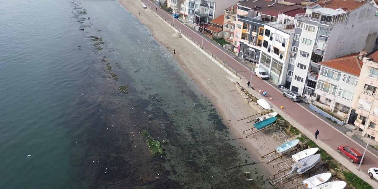 Tekirdağ’da deniz çekilince ortaya çıktı: Kral yolu göründü