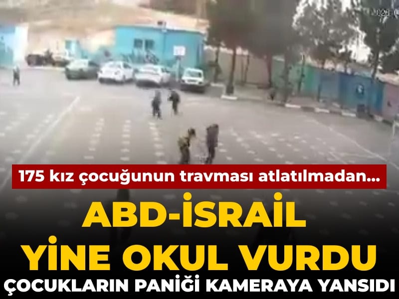 175 kız çocuğunun travması geçmeden... ABD-İsrail yine okul vurdu çocukların paniği kameraya yansıdı