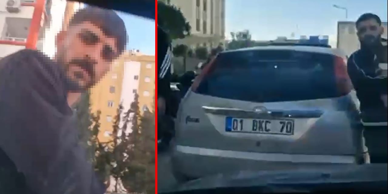 Trafikte şehir eşkıyası terörü! Araçlarının önünü kestikleri aileye dehşeti yaşattılar