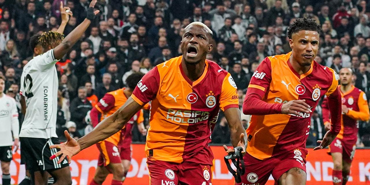 Galatasaray derbide Beşiktaş'ı devirdi: Osimhen'in golü galibiyeti getirdi