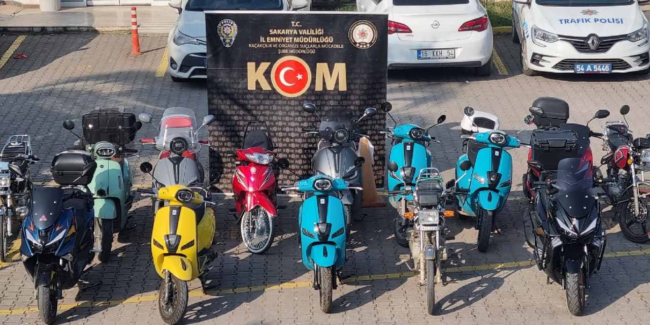Sakarya merkezli 19 ilde motosiklet operasyonu