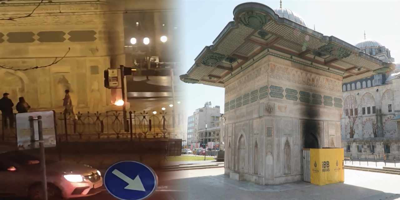 3 asırlık tarihi Tophane Çeşmesi’ni yaktı: Savunması ortaya çıktı