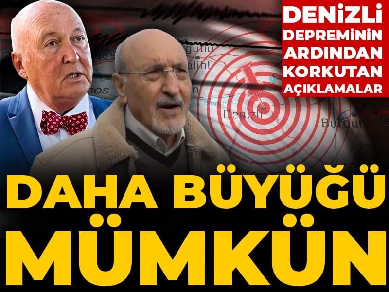 Denizli depreminin ardından korkutan açıklamalar: Daha büyüğü mümkün