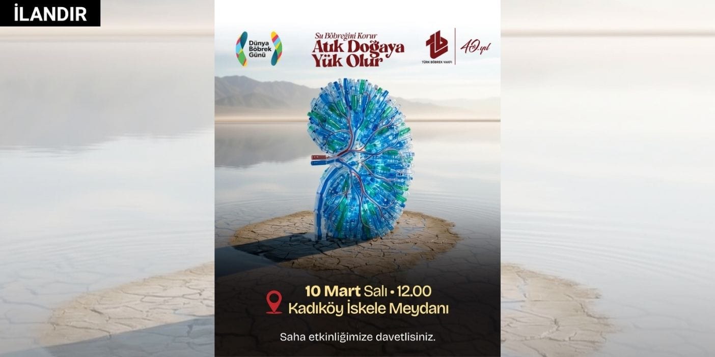 1800 pet şişe ile hazırlanan dev “böbrek” Kadıköy Meydanı’nda!