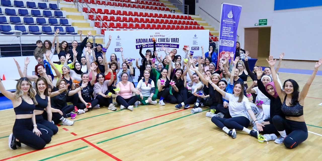 Kadınlar 8 Mart'ı spor ve dansla kutladı