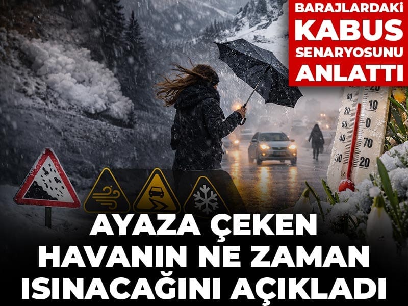 Ayaza çeken havanın ne zaman ısınacağını açıkladı: Barajlardaki kabus senaryosunu anlattı
