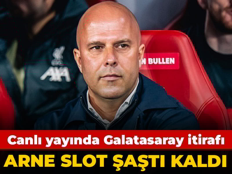Liverpool'da Arne Slot şaştı kaldı: Canlı yayında Galatasaray itirafı