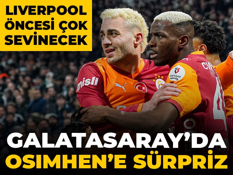 Galatasaray taraftarından Osimhen'e özel sürpriz