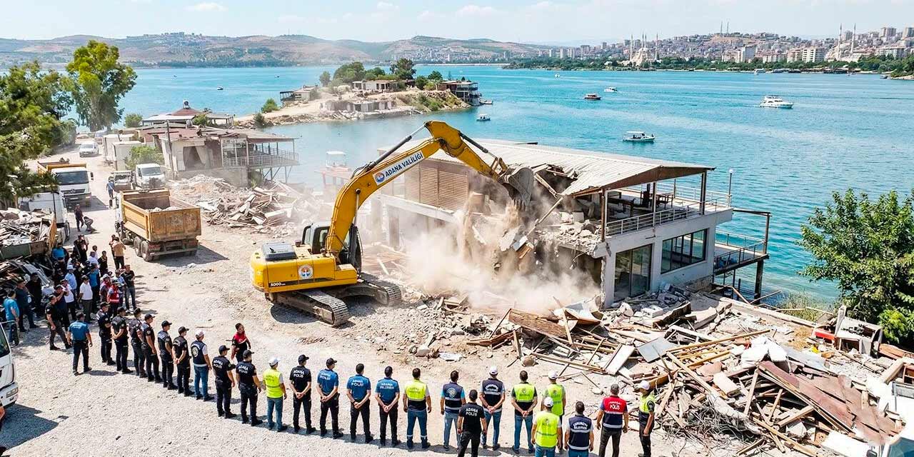 Çukurova'da yıkım başladı: 20 lüks mekan sırasını bekliyor
