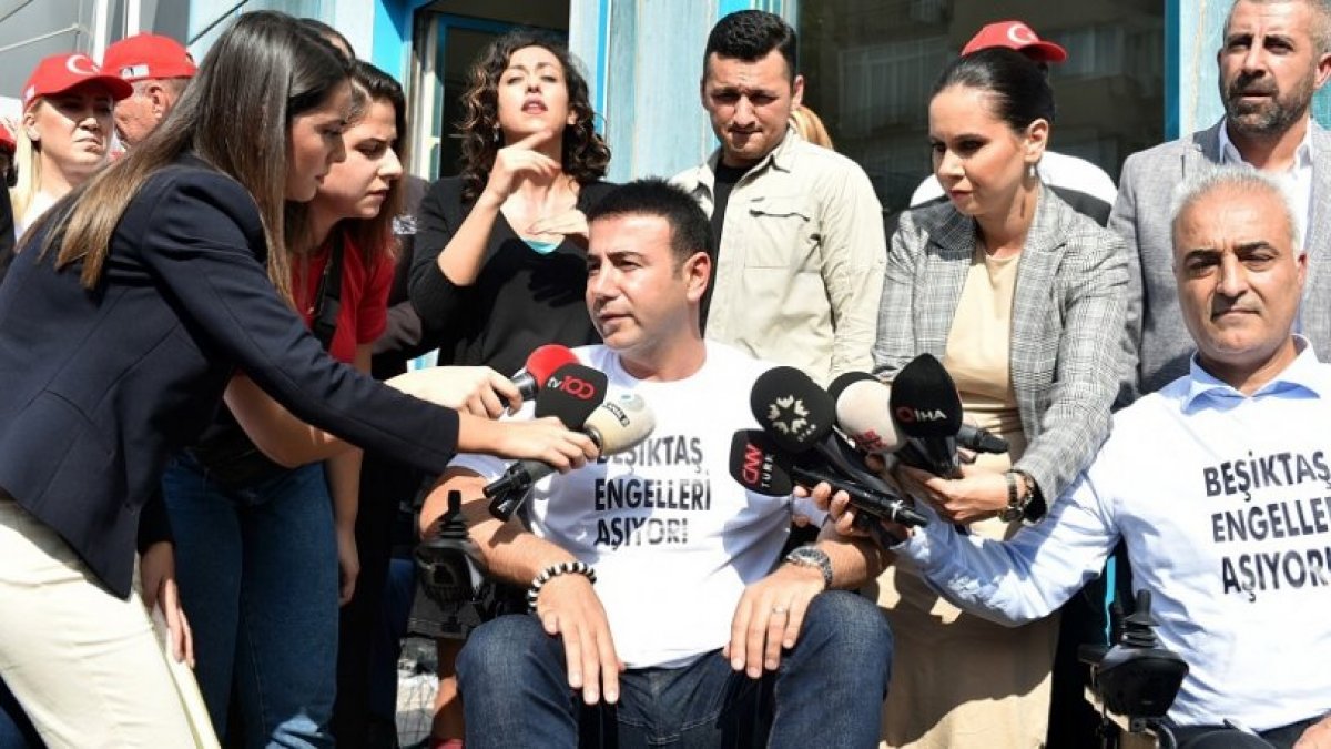 Beşiktaş Belediye Başkanı, tekerlekli sandalyeyle teftiş yaptı
