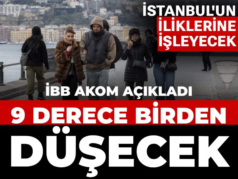 Poyraz kuru soğuğu getiriyor! İstanbul'un iliklerine işleyecek