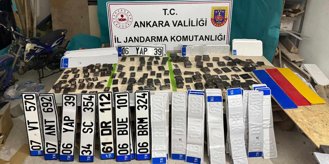 Başkentte sahte plaka operasyonu: 2 kişi yakalandı
