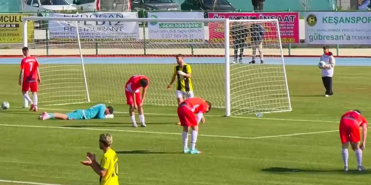 Maça son anda yetişip 13 gol yediler