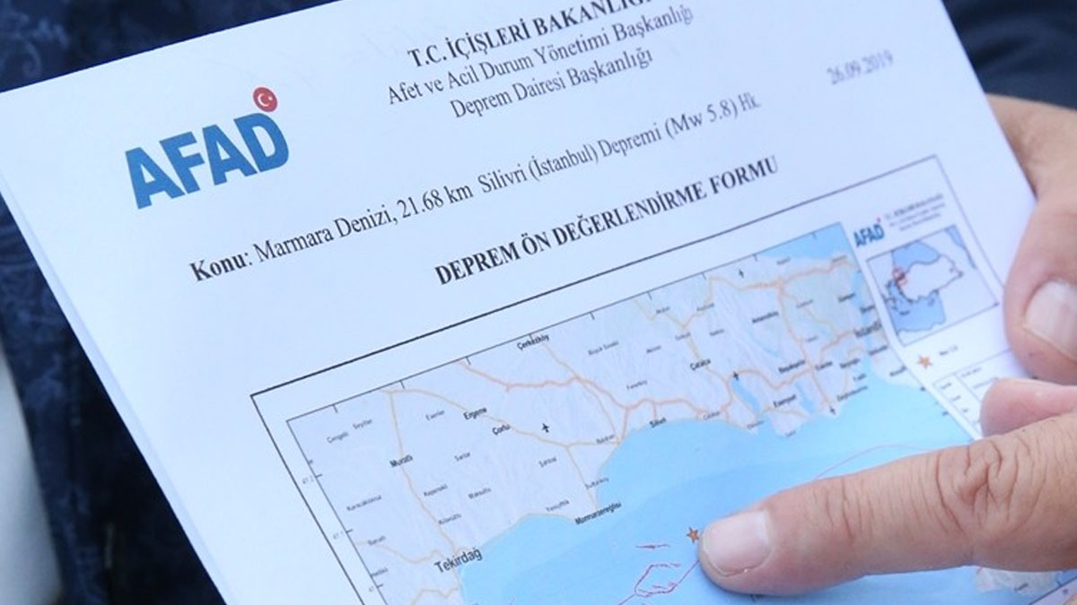 AFAD'dan deprem açıklaması