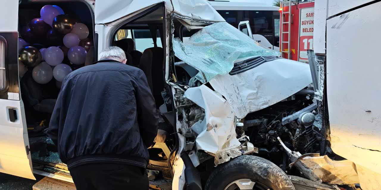 Samsun'da zincirleme kaza: Yaralılar var!