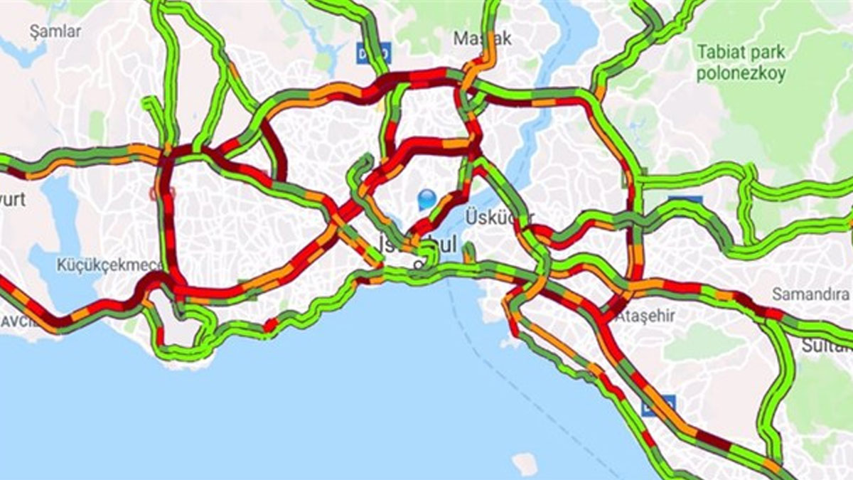 İstanbul'da deprem sonrası trafikte son durum
