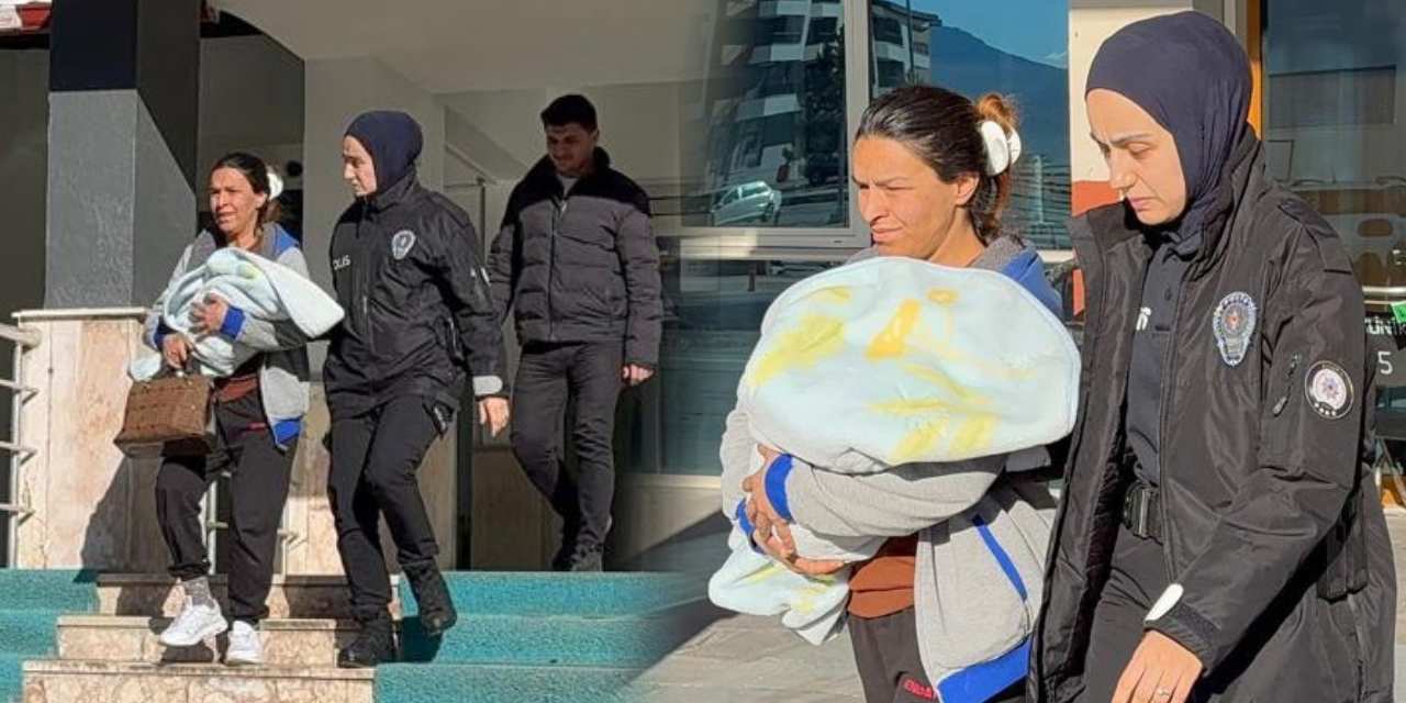 Uyuşturucu sevkiyatına 1 aylık bebeğini alet etti!