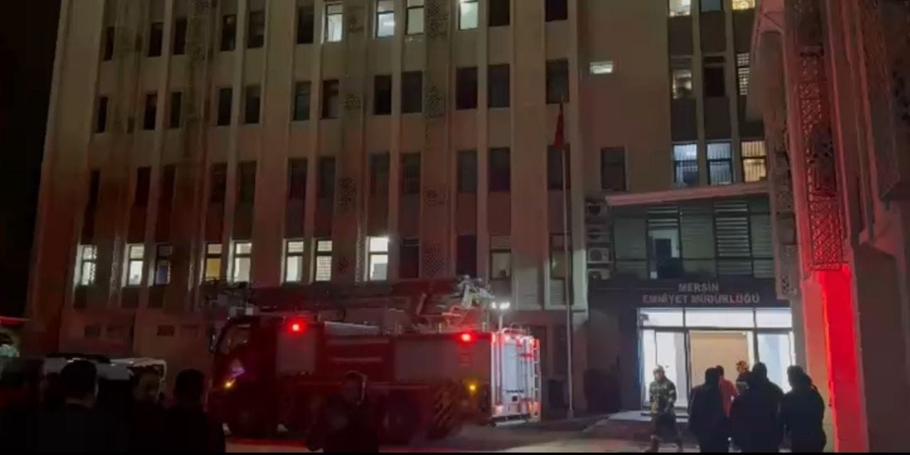 Mersin Emniyeti'nde yangın alarmı