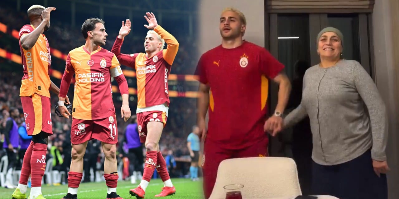 Barış Alper Yılmaz galibiyeti annesiyle horon teperek kutladı