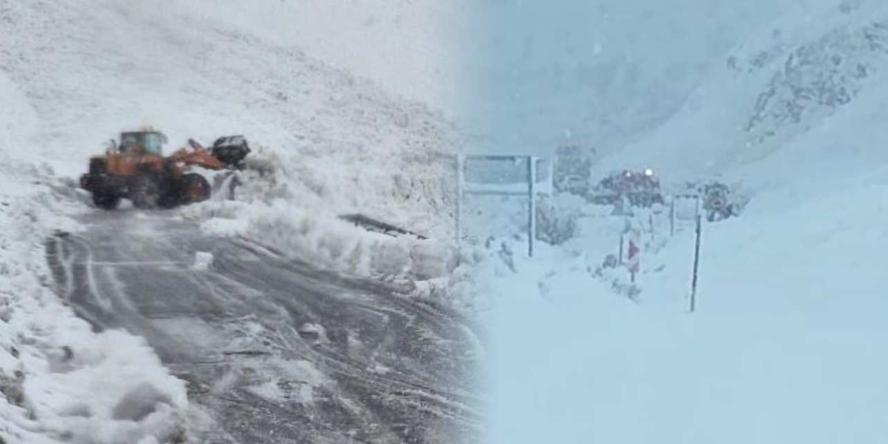 Güvenlik nedeniyle kapatılan yola girdi! Çığ düşünce mahsur kaldı