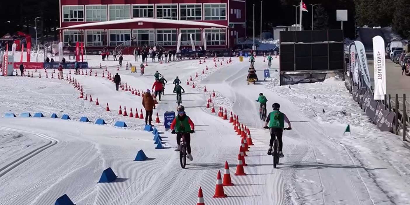 Türkiye'de ilk Kış Triatlonu Bolu'da yapıldı