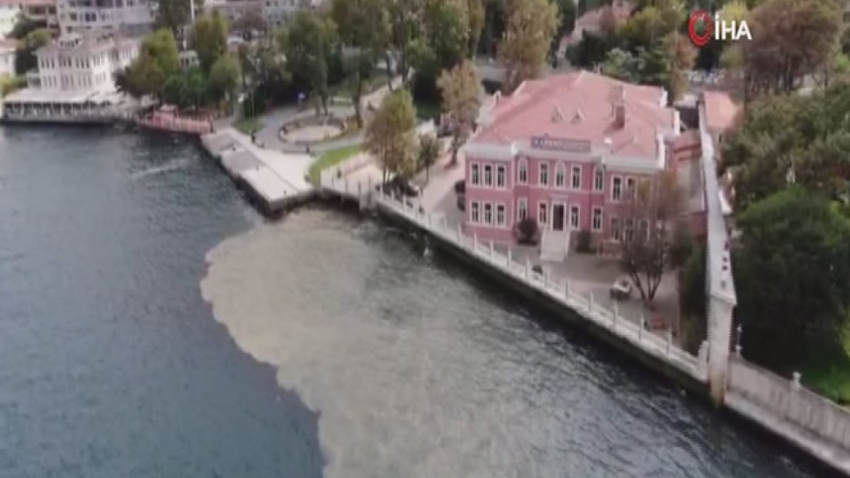 İstanbul Boğazı'nda dikkat çeken görüntü