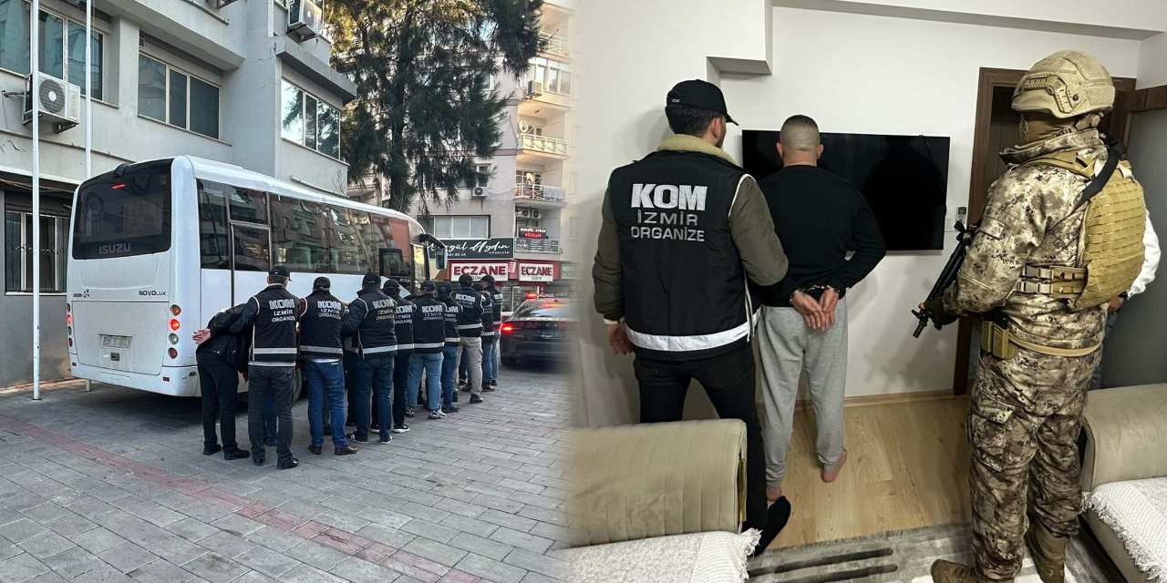 İzmir’de suç örgütüne operasyon! 7 kişi tutuklandı